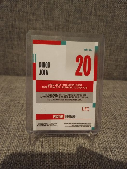 Topps team set Liverpool 2024-25 diogo jota /99 autograph autograf