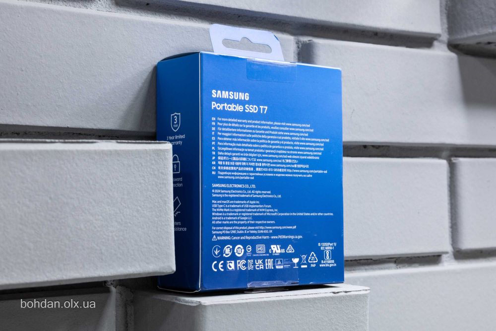 Samsung T7 2TB Portable SSD - Titan Gray (MU-PC2T0T)