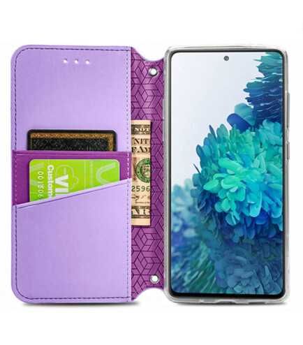 Кожаный чехол-книжка Getman Mandala   (Фиолетовый)