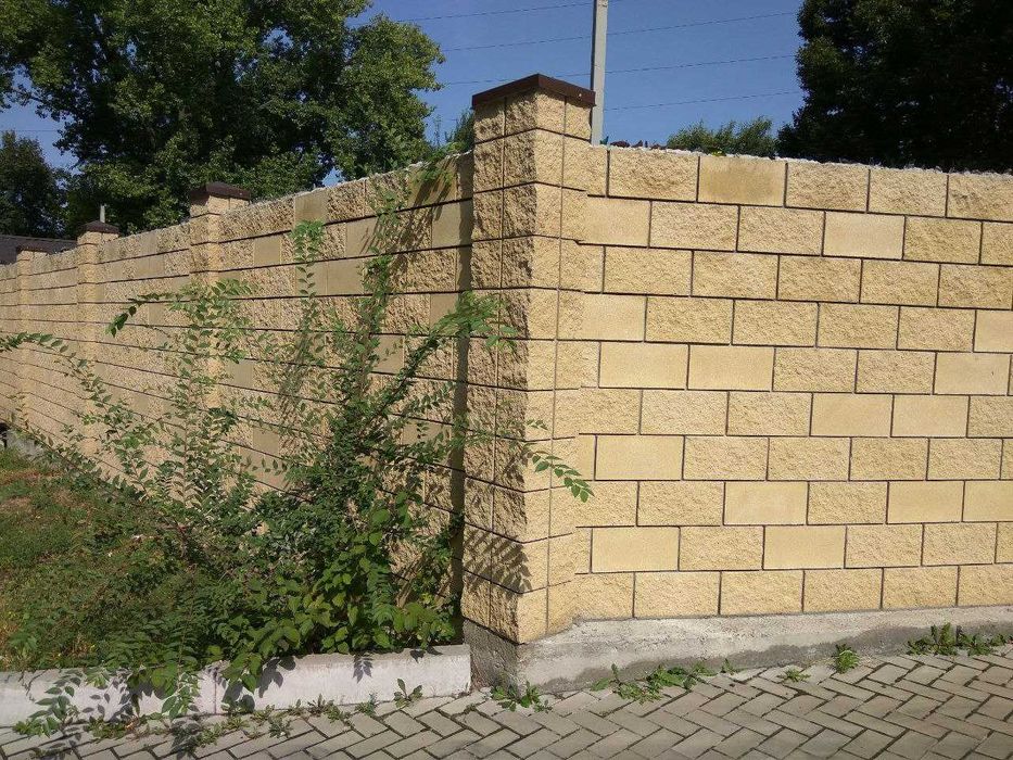 Угловые блоки для столбов забора