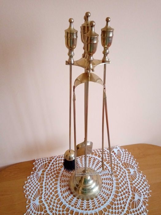 Zestaw kominkowy z mosiądzu