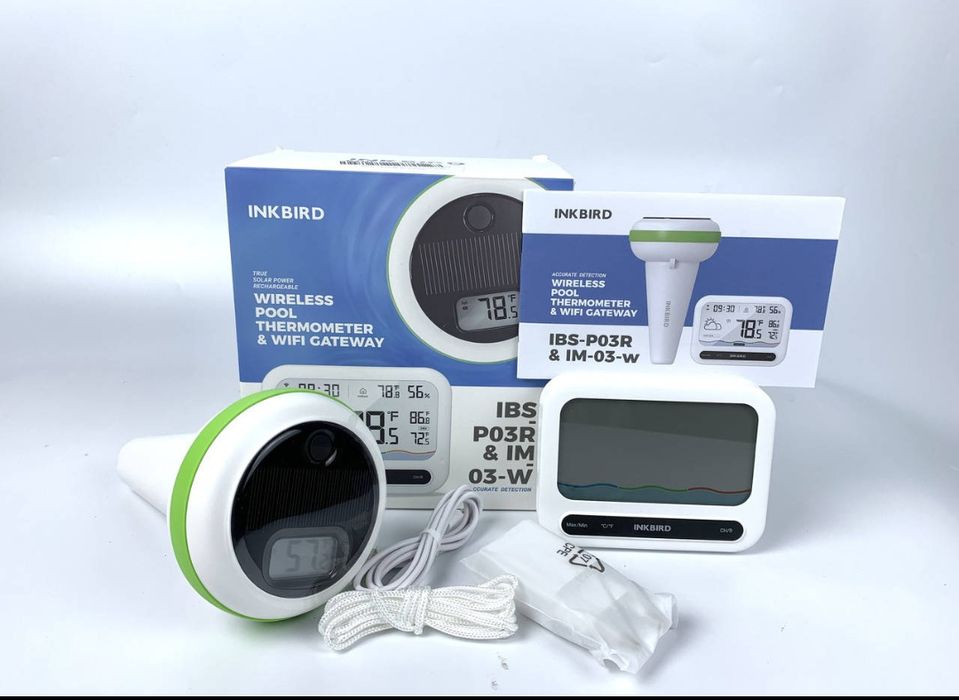 Бездротовий термометр для басейну INKBIRD IBS-P03R з монітором IM-03-W