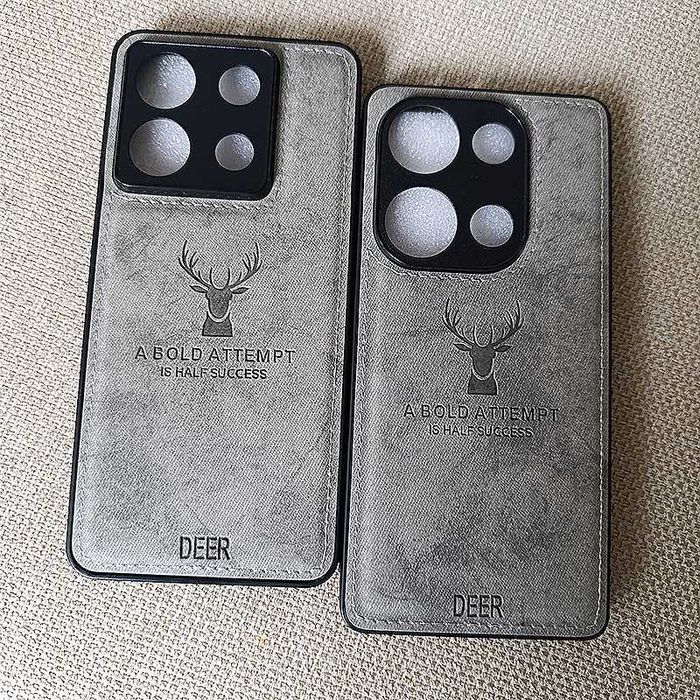 Чехол DEER Redmi Note 13 Pro 4G 5G противоударный, тканевая структура