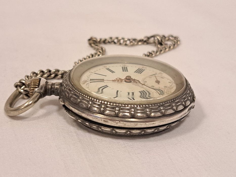 Relogio de bolso em prata