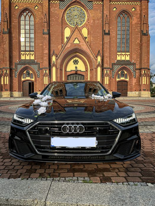 Audi A7 S-line Quattro do ślubu z kierowcą | wesele