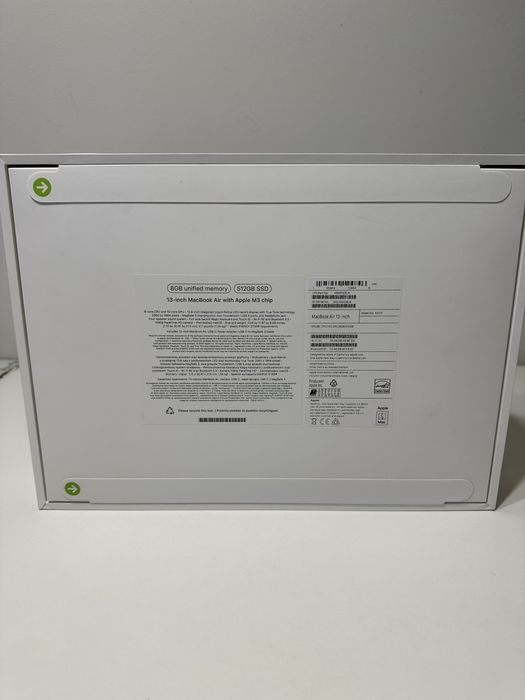 APPLE MacBook Air 2024 13.6 “Retina M3 8GB RAM 512 GB SSD macOS