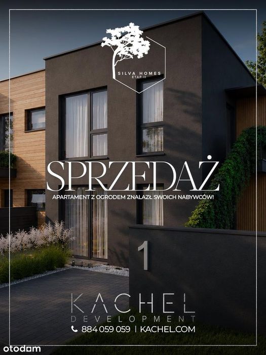 Południowy apartament z ogrodem 100 m² przy parku | SPRZEDANY