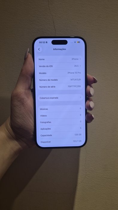 Apple iPhone 15 Pro 128GB Azul Titanium