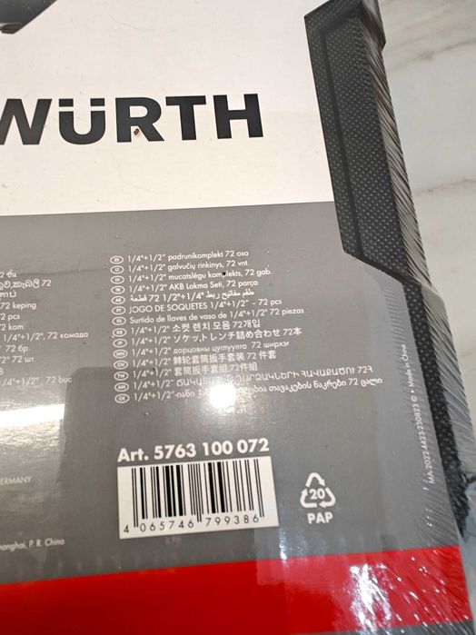 Nowy zestaw narzędzi Wurth 1/2" 1/4"