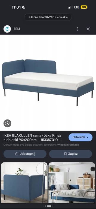 Łóżko ikea 90x200