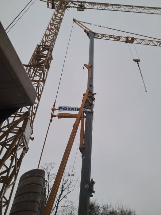 Wynajem najem żuraw wieżowy Dźwig Potain Igo 32 udźwig 4 tony