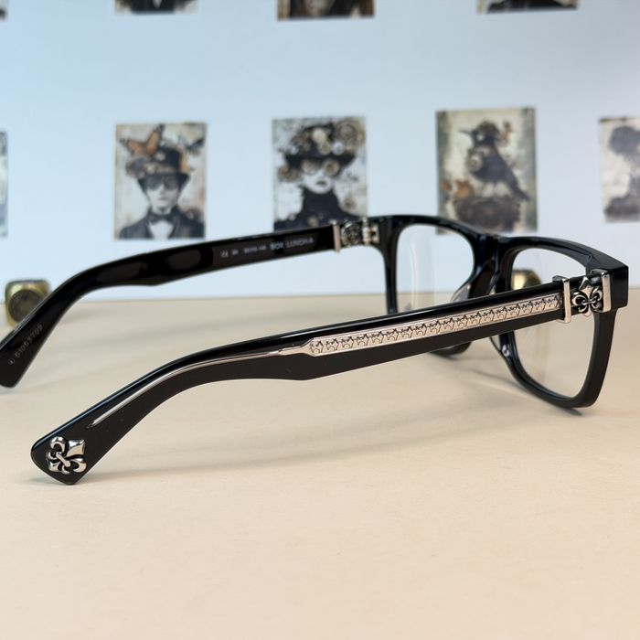 Okulary oprawki zerówki unisex nerdy czarne srebro acetat tytan