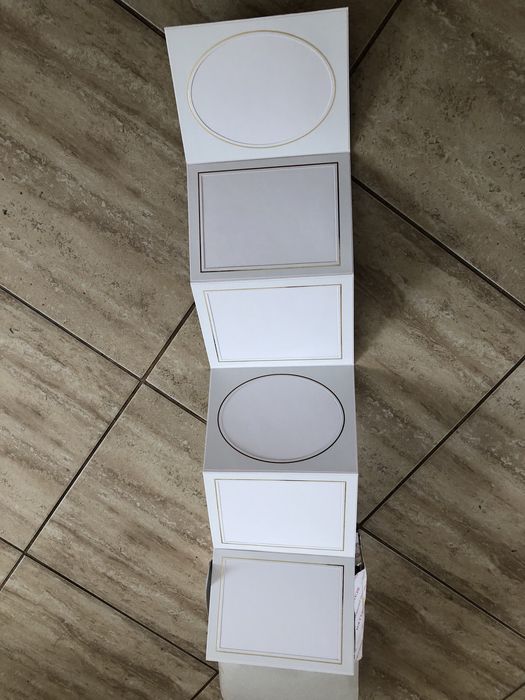 1 pacote de dobras em leque infinitas para emoldurar fotografias