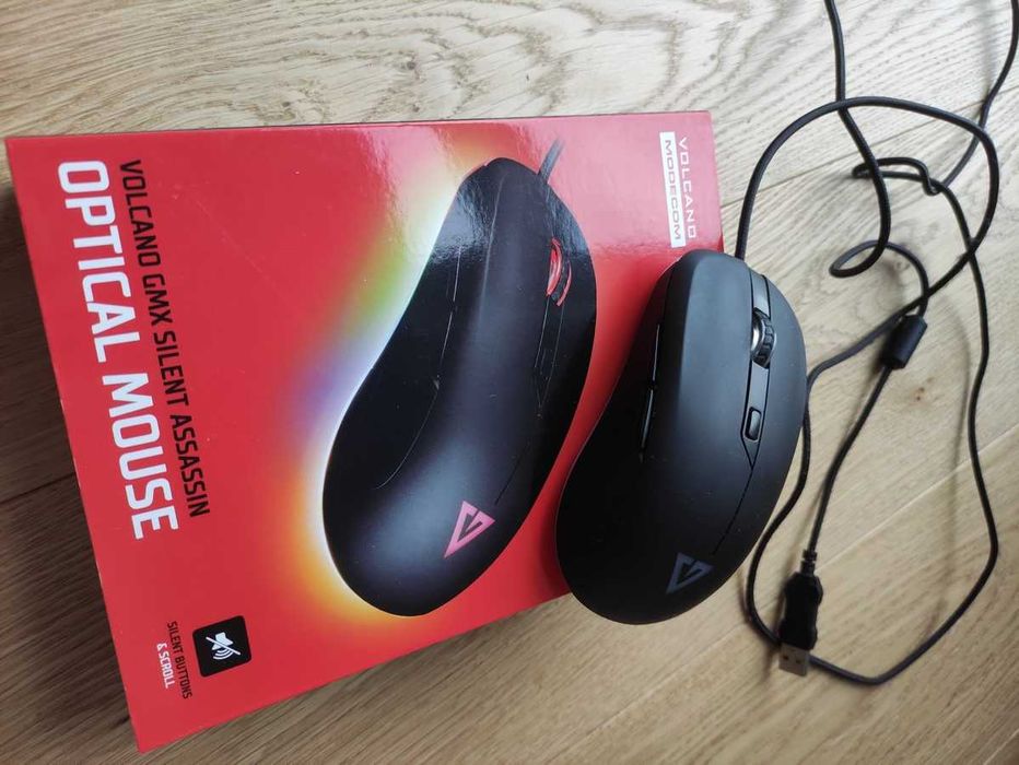 Mysz Gamingowa Volcano Silent Assassin cicha bez klikania USTERKA