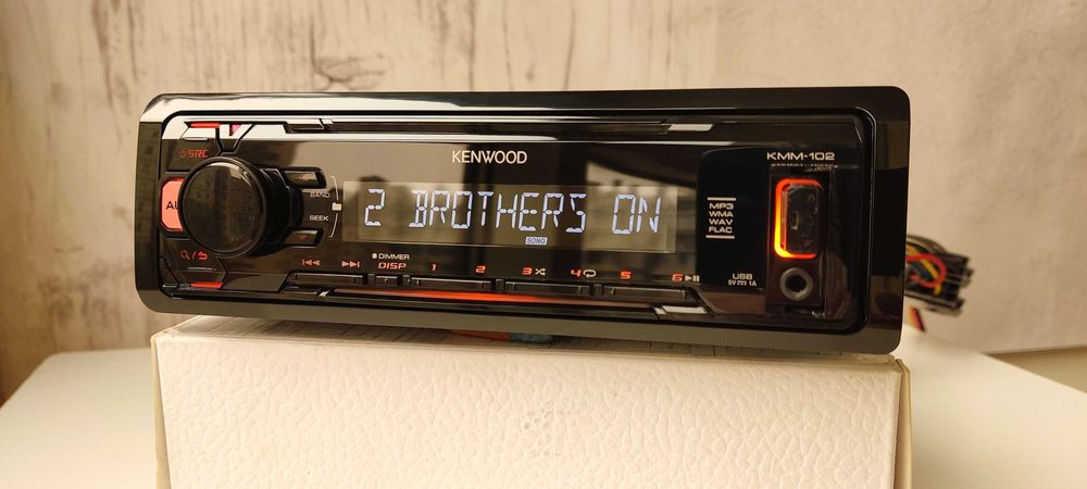 Kenwood KMM-102AY с Bluetooth MOSFET 4x50 магнитола - оригинал!