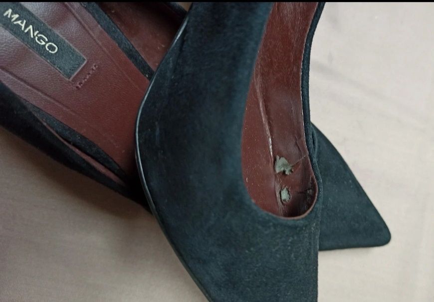 Sapatos em pele Mango