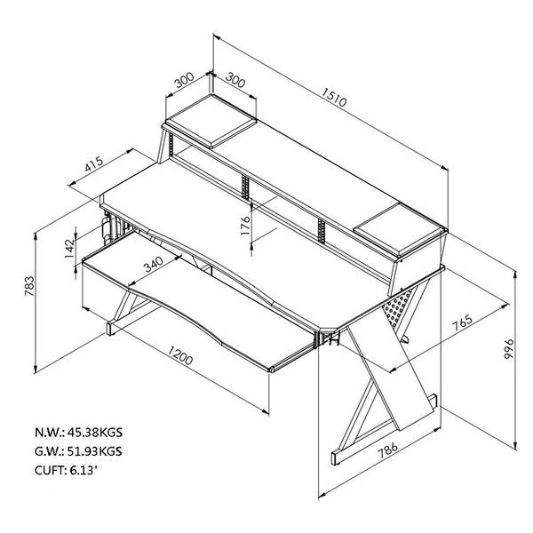 Mesa de estúdio XL64739835289345122