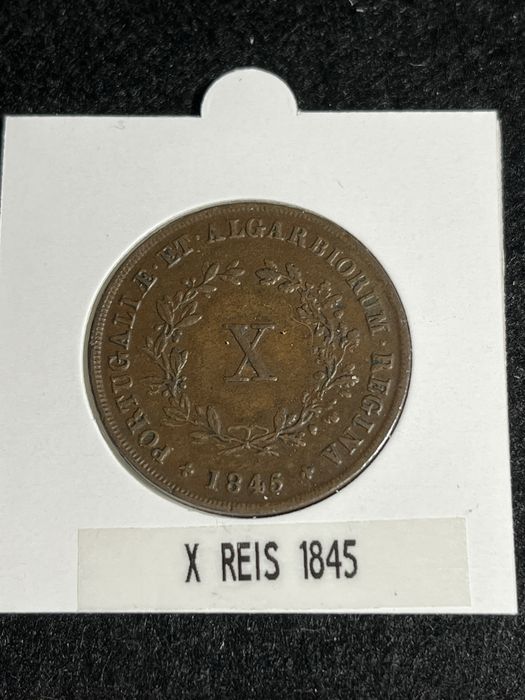 X REIS 1845 ( Cobre ) - D.Maria II