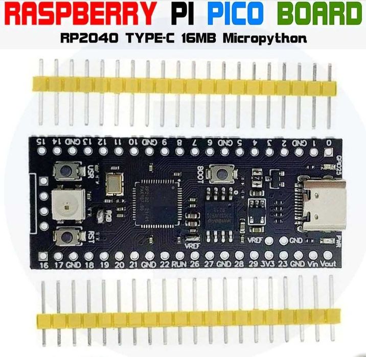 RP2040 TYPE-C USB Raspberry 16MB Pico Raspberry Pi микроконтр. ардуино
