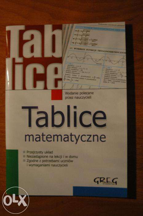 Tablice matematyczne, chemiczne, biologiczne i literatura polska