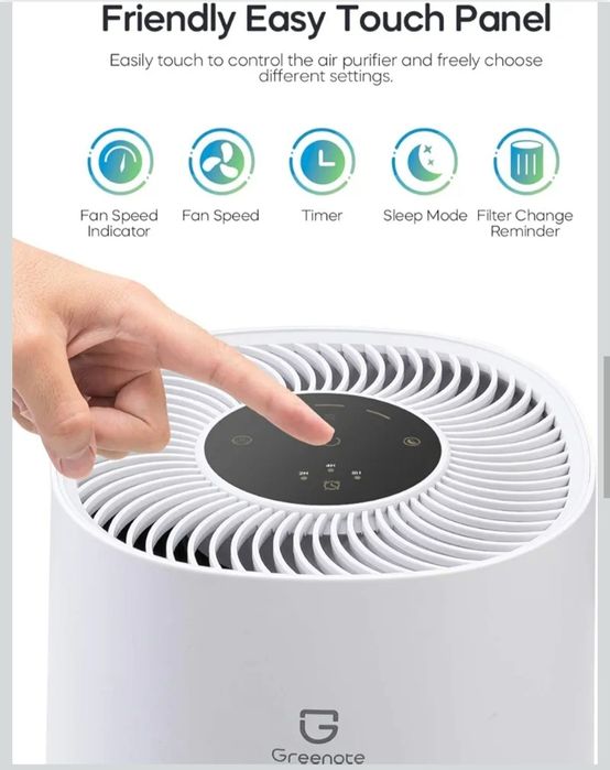 Очиститель воздуха Greenote с HEPA фильтром, до 40 м кв