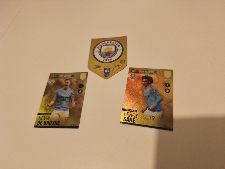 Zestaw Panini FIFA 365 Manchester City – Top Master De Bruyne, Sane +