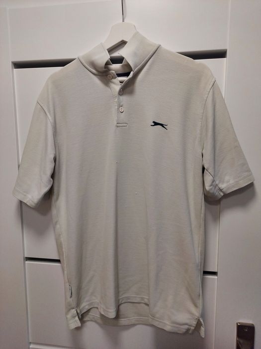Koszula Polo Slazenger z kołnierzem elegancka stylizacja design męski