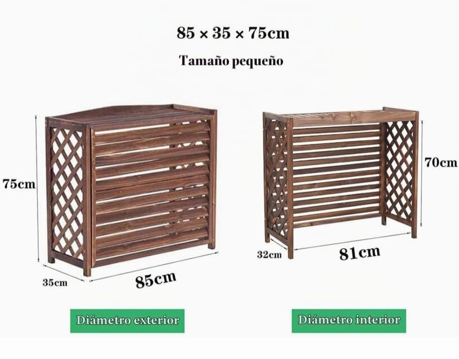 Protecção exterior decoração para ar condicionado