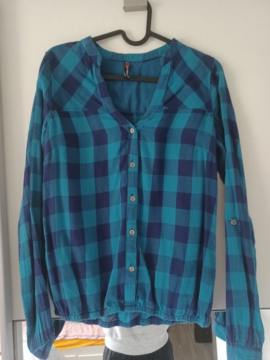 Zielona koszula w kratkę