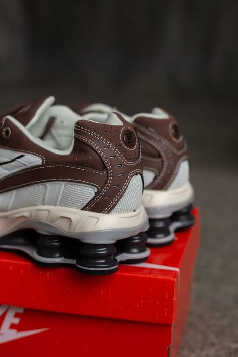 Мужские кроссовки Nike Shox Ride 2 "White/Brown" Размеры 41-45