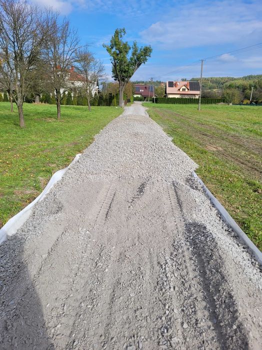 Utwardzenie terenu; budowa drogi, dojazdu, podjazdu, parkingu, placu.