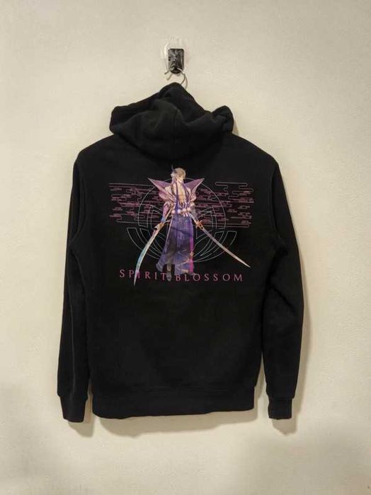 Czarna bluza z kapturem bawełniana damska H&M x LOL Rozmiar XS