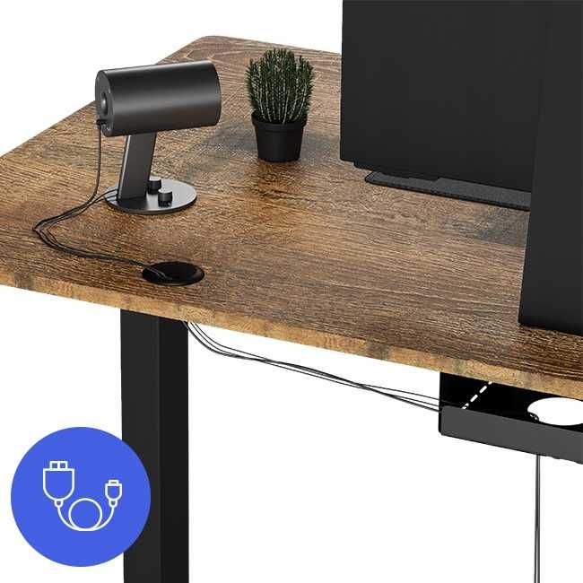 NOWE Biurko Regulowane Gamingowe Sense7 140x70 Elektryczne Podnoszone