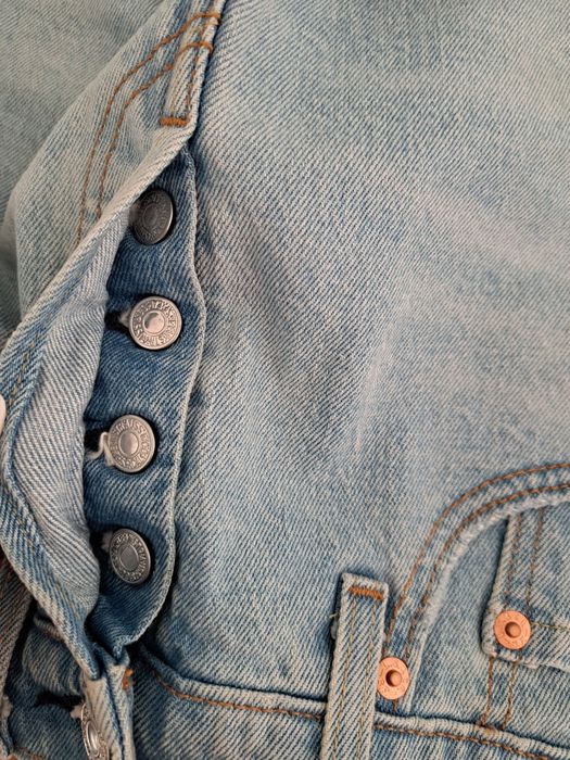 Jeansowe spodenki levis 501 xs