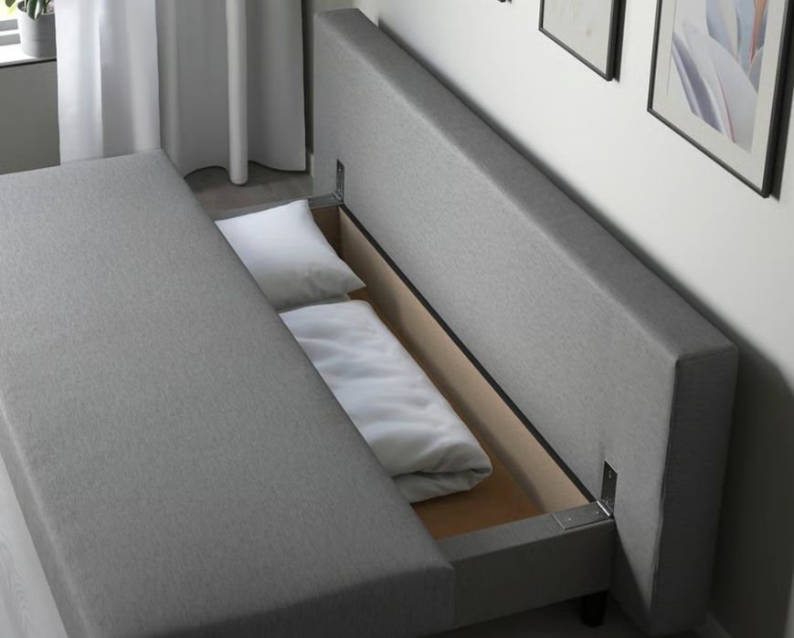Sofá cama  cinzento IKEA