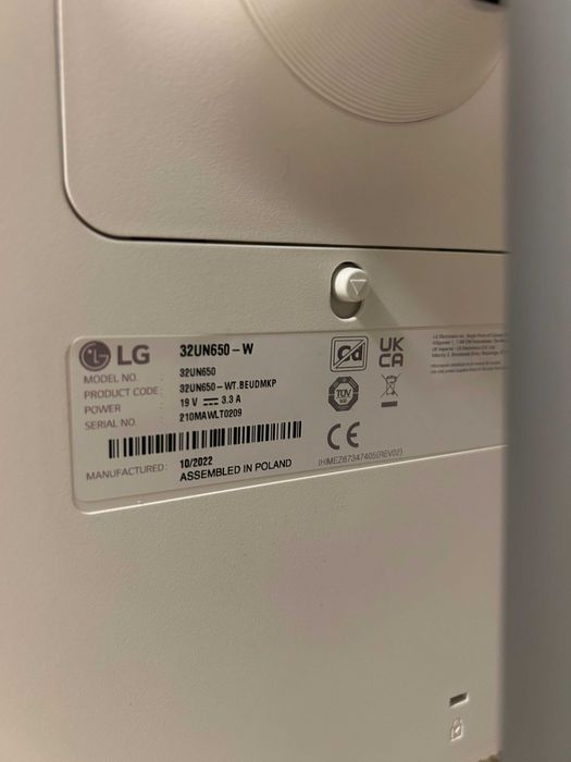 Monitor LG 32UN650 W 4k