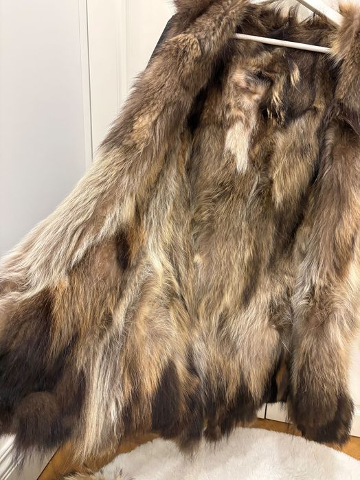 Naturalne futro jenot S parka futerko