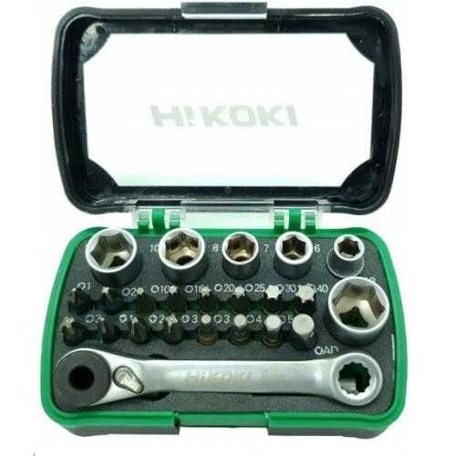 Набір біт та торцьових головок 24 одиниці 1/4" Hitachi / HiKOKI 750362
