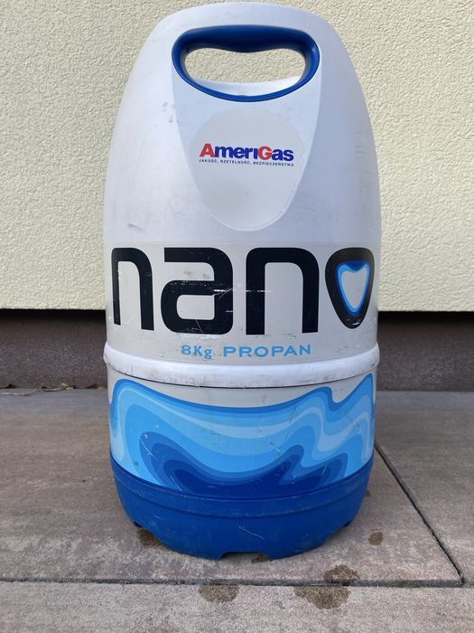 Butla Nano 8kg na gaz propan. Ważna legalizacja!