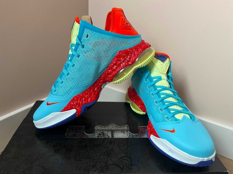 Oryginał Nike LeBron 19 Low Blue Chill Volts | Rozmiar 44 | NOWE DS NBA OKAZJA