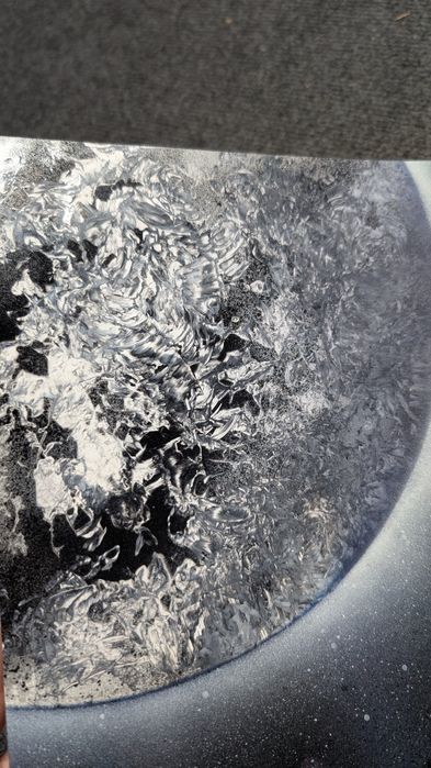 Malarstwo spray paint art modern art A3 kosmos fantasy astronomia