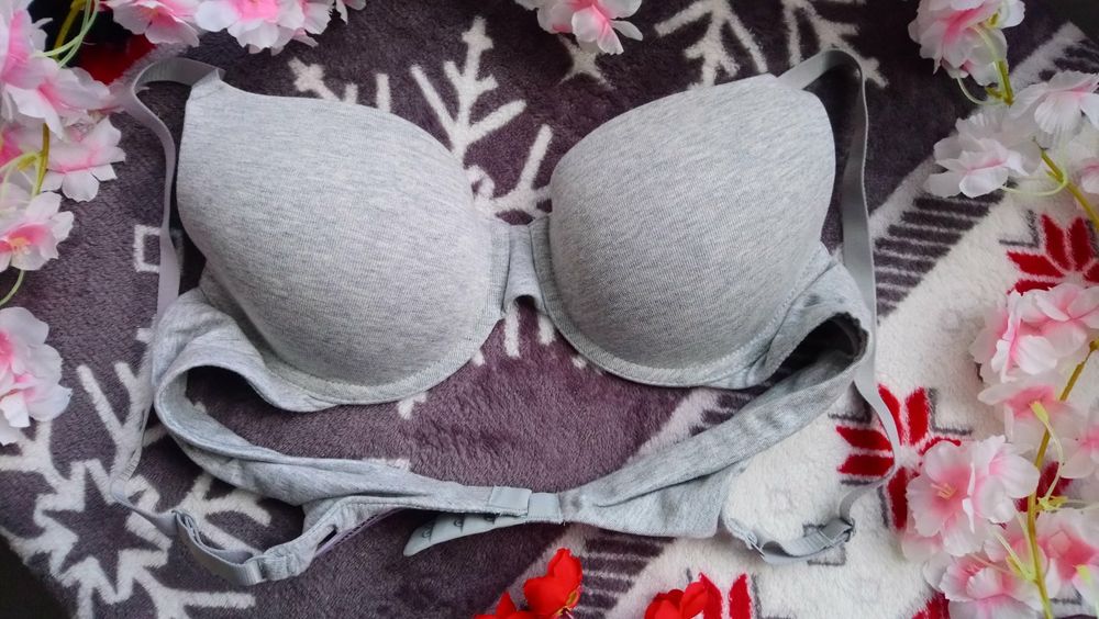 Biustonosz amazon essentials 36A szary z fiszbinami