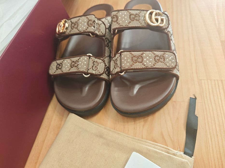 Gucciego Buty, sandaly klapki, skora od reki 41 r