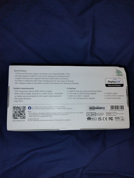 Універсальна док станція Wavlink Wl-UG390k1