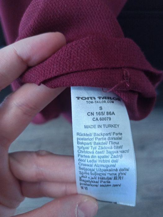 Bordowa bluzka Tom Tailor