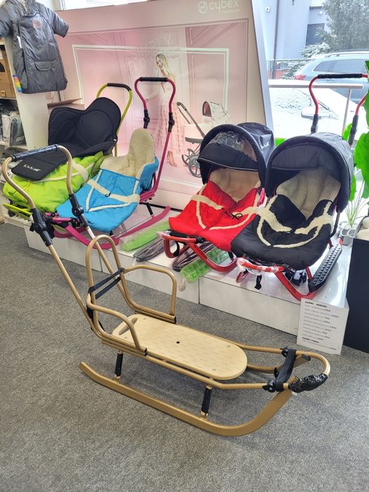 Sanki z oparciem i pchaczem Adbor Piccolino