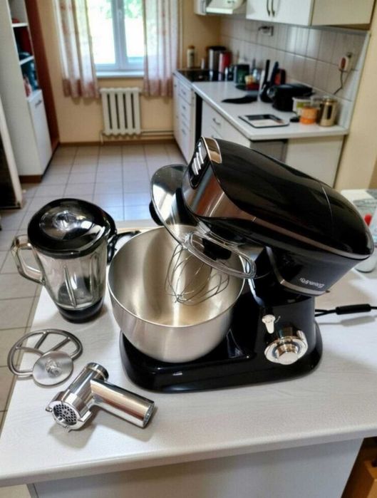 Кухонний комбайн 3в1 тістоміс м'ясорубка блендер 4200 Вт