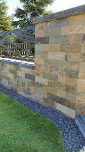 Płytki Łupek California Gold naturalny podłoga ściana elewacja kominek