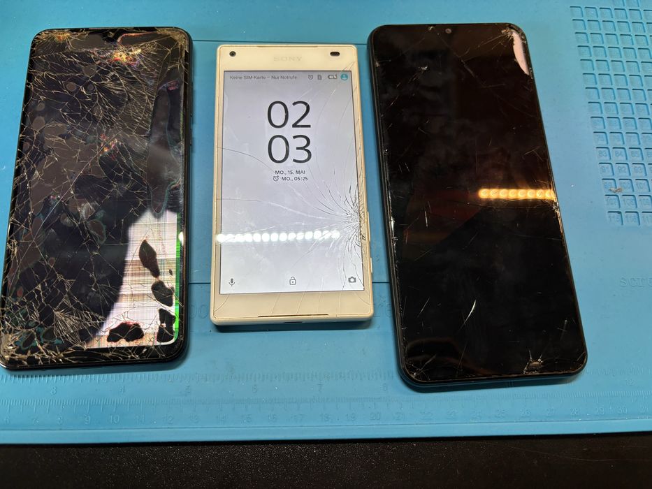 Zestaw telefonów na części/Xperia/Samsung/Huawei/Uszkodzone