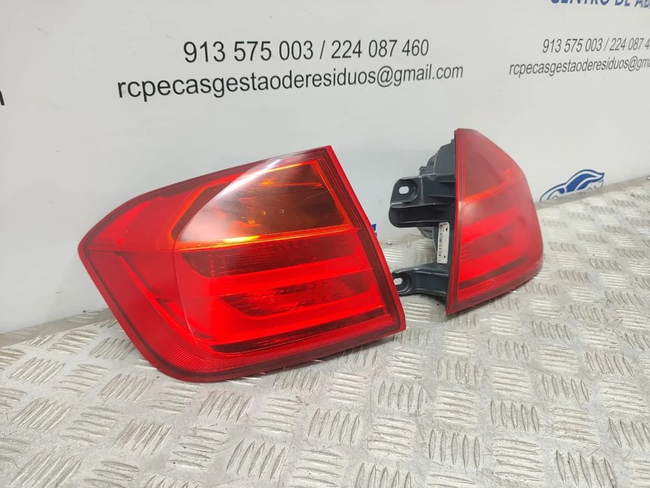 Conjunto Farolins Led Traseiros Trás Esquerdo Direito BMW Serie 3 F30